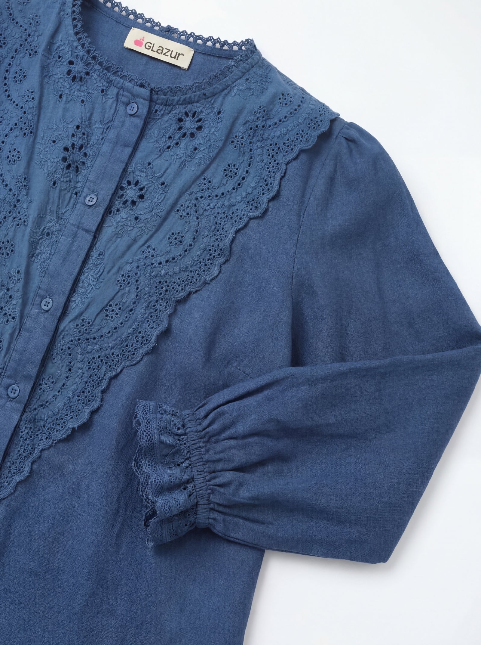 The Indigo Open Blouse