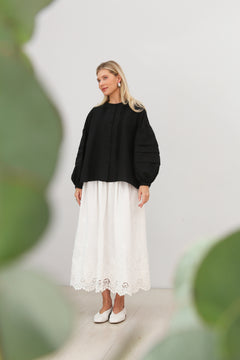 Celeste Noir Blouse