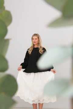 Celeste Noir Blouse