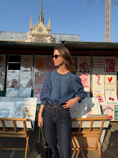 The Indigo Open Blouse