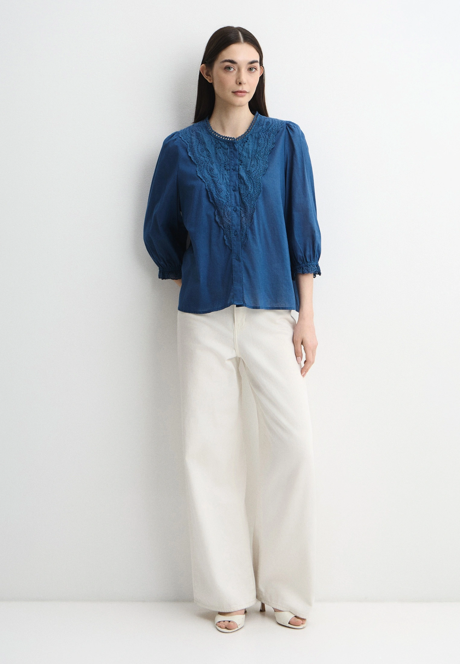The Indigo Open Blouse