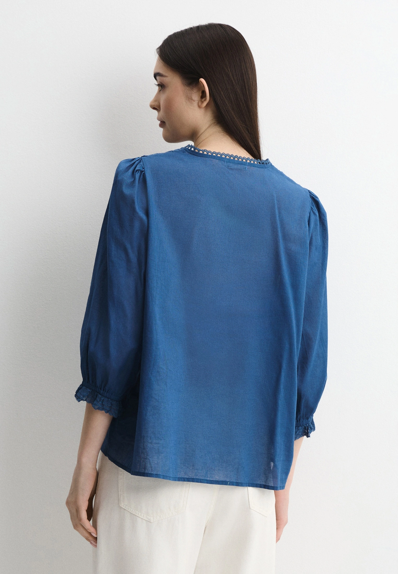 The Indigo Open Blouse