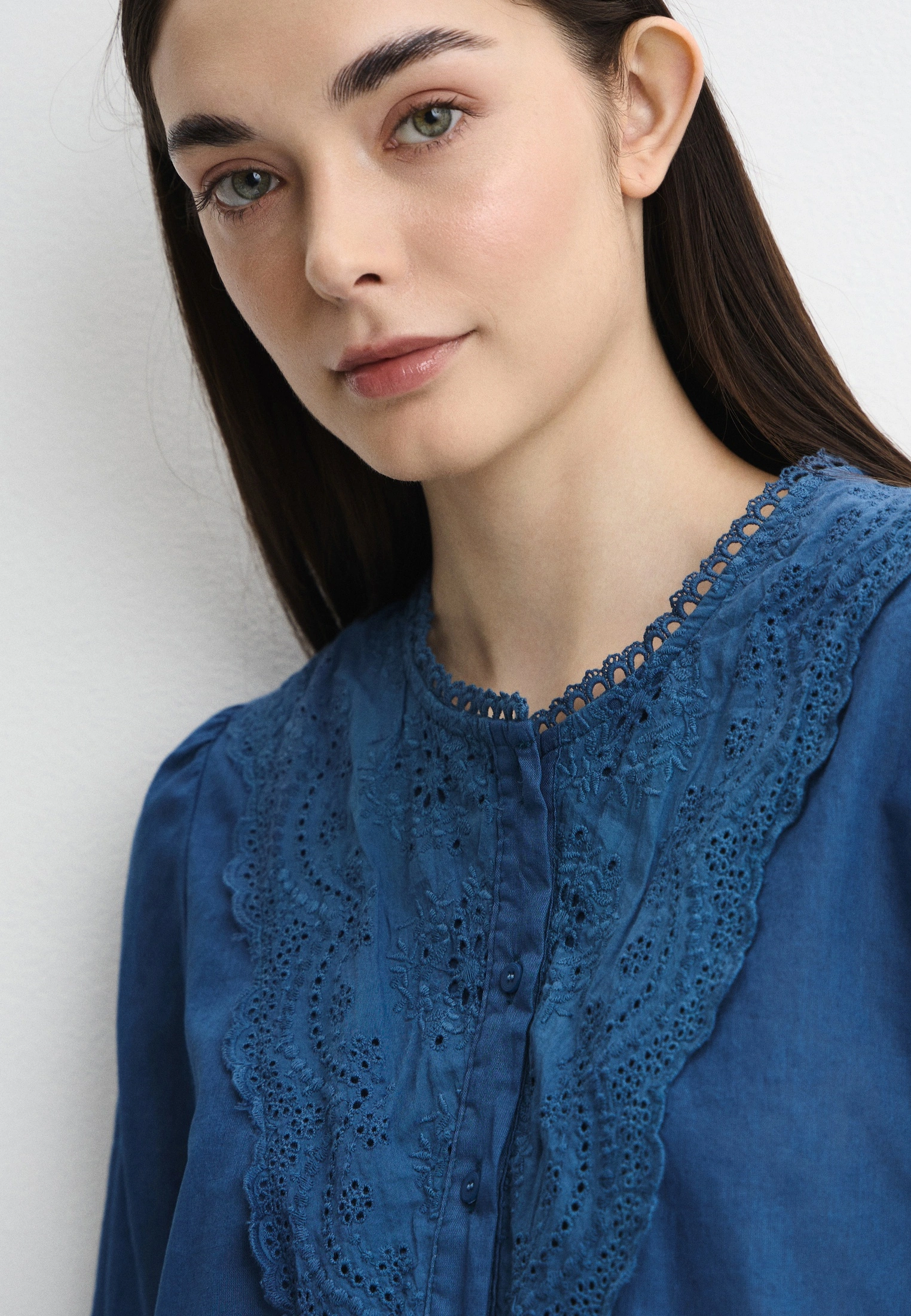 The Indigo Open Blouse