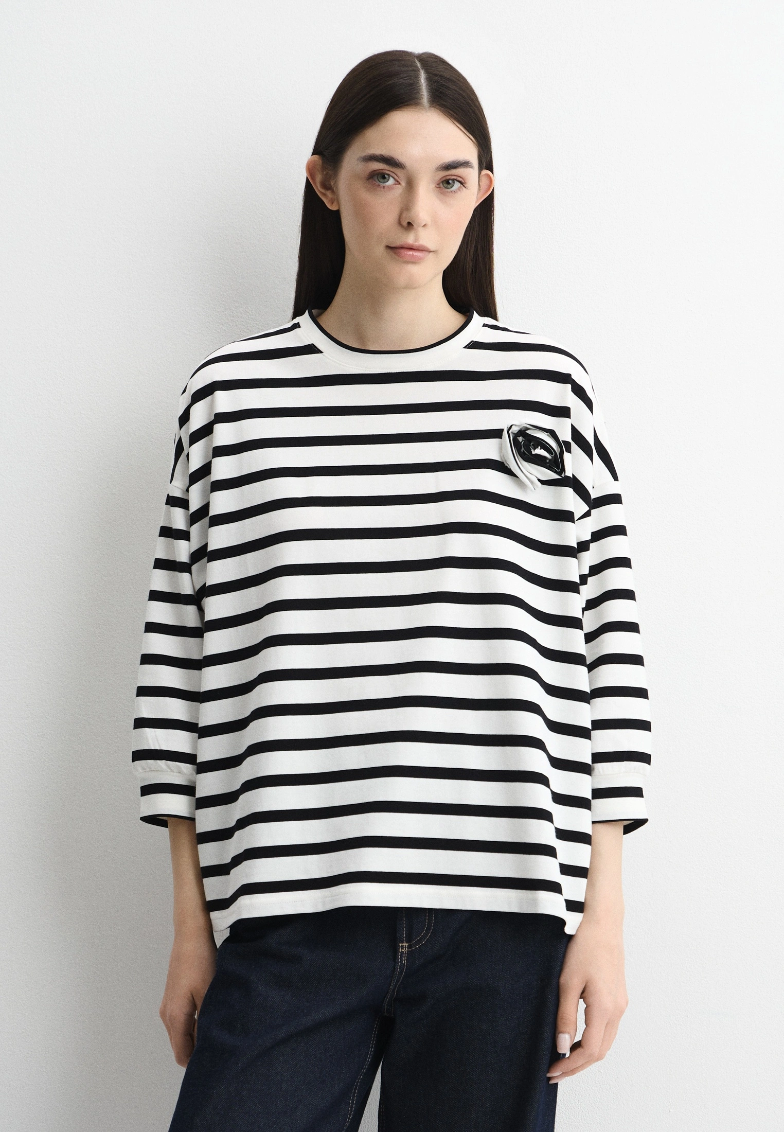 Midnight Porcelain Glazur Stripe