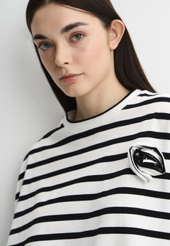 Midnight Porcelain Glazur Stripe
